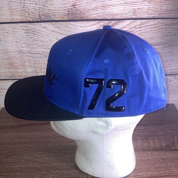 Ecko Unltd 72 Puff Paint Flat Brim Baseball Cap Hat Large Fitted - Picture 3 of 11